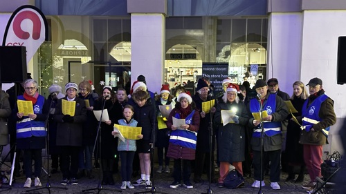 St Andrew's in the Grange Raises Voices in the Market Square for a Joyful Carol Sing 